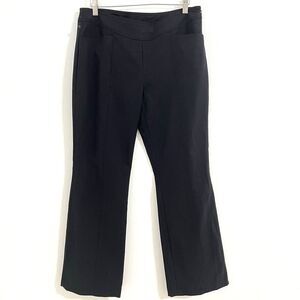 Ralph Ralph Lauren Nylon Pants Size 10 Black Front Pocket Business Bootcut Mid